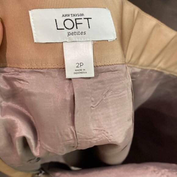 Ann Taylor Loft Pink Plaid Houndstooth Skirt Size 2 - Picture 13 of 14